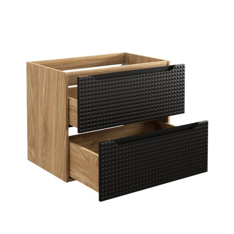 Szafka pod umywalkę 70cm 2 Szuflady Luxor Black