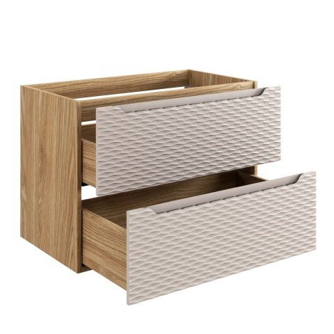 Szafka pod umywalkę 80cm 2 szuflady Ocean Beige