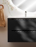 Szafka pod umywalkę 80cm 2 szuflady Ocean Black