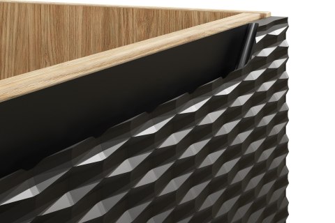 Szafka pod umywalkę 80cm 2 szuflady Ocean Black