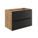 Szafka pod umywalkę 80cm 2 szuflady Ocean Black