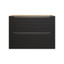 Szafka pod umywalkę 80cm 2 szuflady Ocean Black