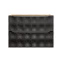 Szafka pod umywalkę 80cm 2 szuflady Luxor Black