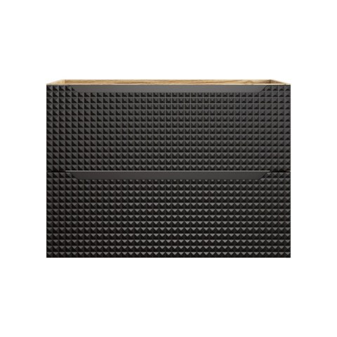 Szafka pod umywalkę 80cm 2 szuflady Luxor Black