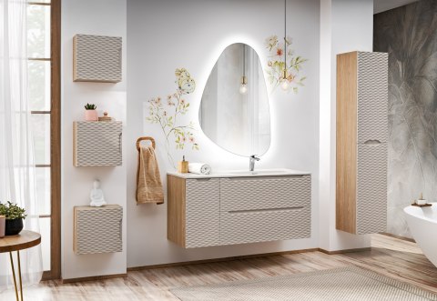 Szafka pod umywalkę 90cm 2 Szuflady Ocean Beige