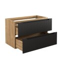 Szafka pod umywalkę 90cm 2 Szuflady Luxor Black