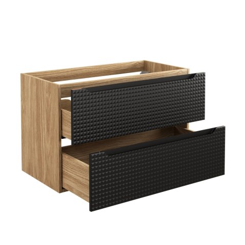 Szafka pod umywalkę 90cm 2 Szuflady Luxor Black
