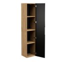 Szafka wysoka 1 drzwi Luxor Black