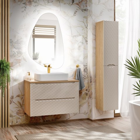 Szafka wysoka 2 drzwi Ocean Beige