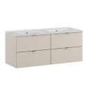 Zestaw meblowy Dalia Cashmere, 120cm z umywalką meblową Lava