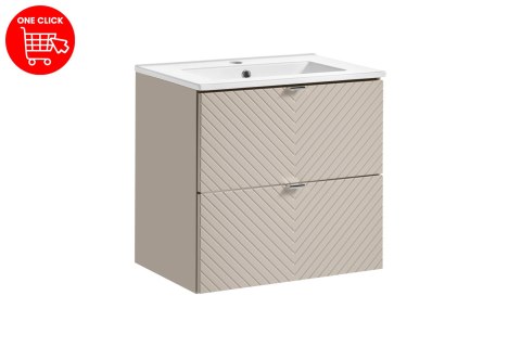 Zestaw meblowy Viva Cashmere, 60cm z umywalką meblową Dance