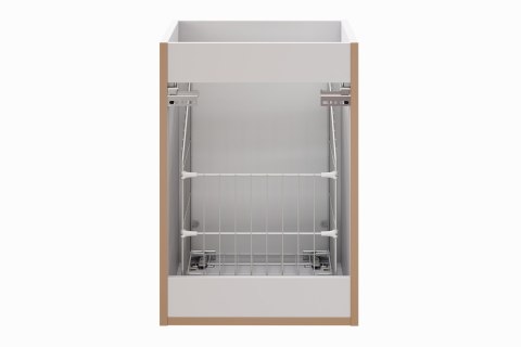 Szafka pod blat 40cm z koszem na pranie ADEL WHITE