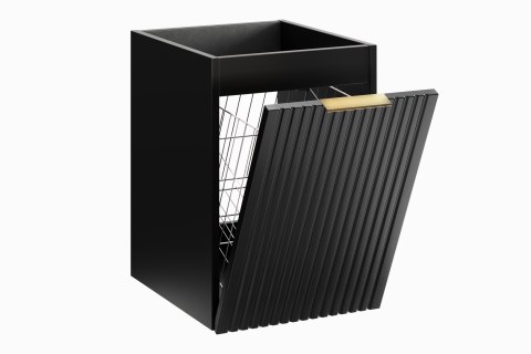 Szafka pod blat 40cm z koszem na pranie ADEL BLACK