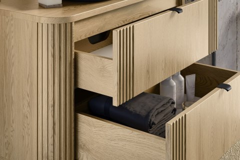 Szafka pod umywalkę 100cm 2 szuflady OVALIA CREMONA