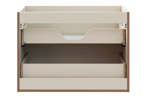 Szafka pod umywalkę 80cm 2 szuflady Donna Sand