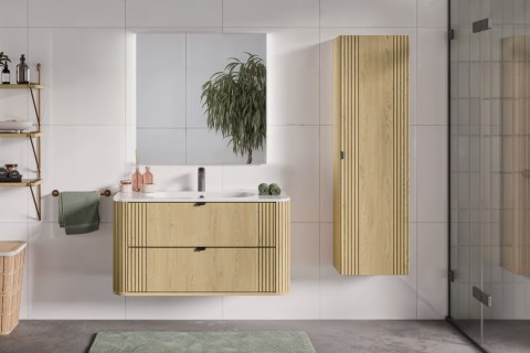 Zestaw meblowy Ovalia Cremona, 100cm z umywalką meblową Pure
