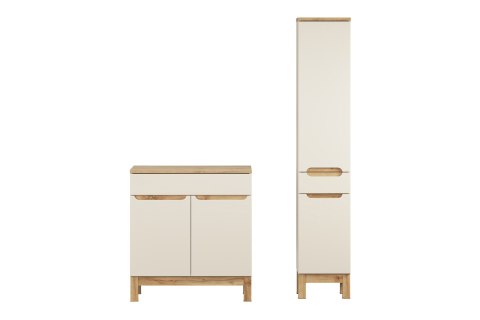 Zestaw meblowy Bali Cashmere, 80cm z blatem i Szafką wysoką