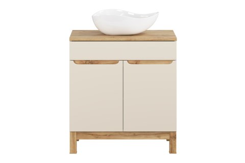 Zestaw meblowy Bali Cashmere, 80cm z blatem i umywalką nablatową Cloud