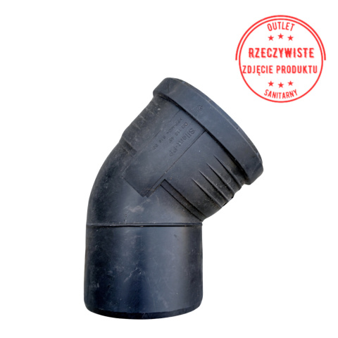 Kolano Geberit Silent-PP DN110, 45° Kolano Geberit Silent-PP DN110, 45°