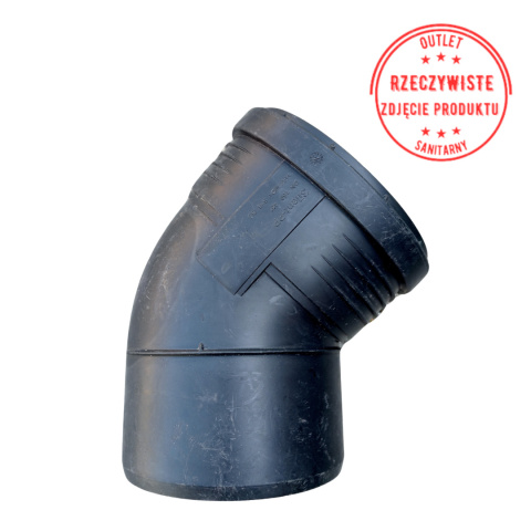 Kolano Geberit Silent-PP DN160, 45° Kolano Geberit Silent-PP DN160, 45°