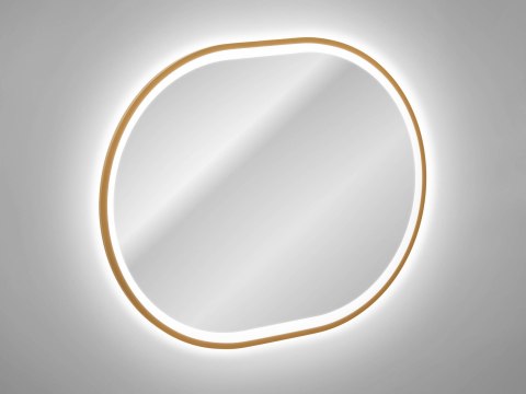 Lustro LED w ramie