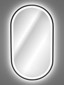 Lustro LED w czarnej ramie 50x90 cm APOLLO