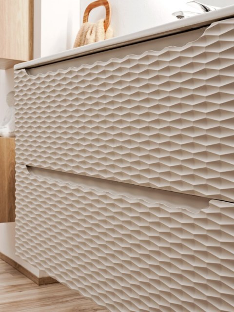Szafka pod umywalkę 60cm 2 szuflady Ocean Beige