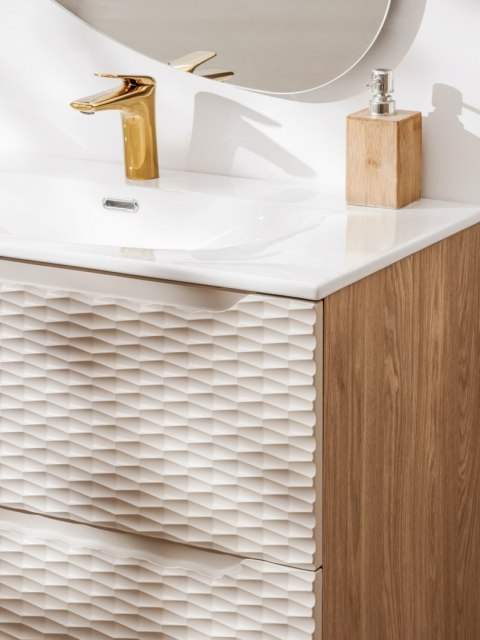 Szafka pod umywalkę 60cm 2 szuflady Ocean Beige