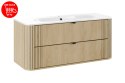 Zestaw meblowy Ovalia Cremona, 120cm z umywalką meblową Pure