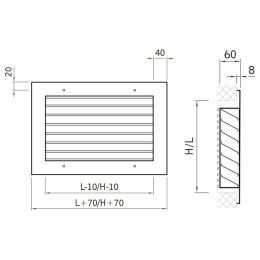 Czerpnia wentylacyjna ocynkowana CWP (800x600) RDJ Klima