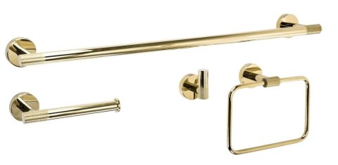 KOMPLET WIESZAKÓW ŁAZIENKOWYCH GRID GOLD
