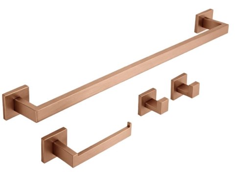 KOMPLET WIESZAKÓW ŁAZIENKOWYCH RIO BRUSH COPPER