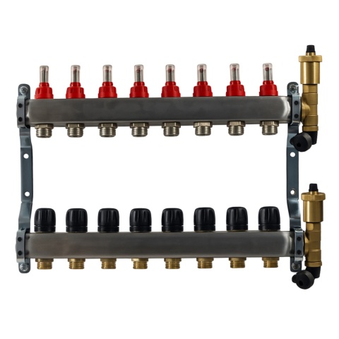 Rozdzielacz do ogrzewania podłogowego RZT (16 sekcji) STANDARD