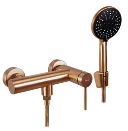 BATERIA PRYSZNICOWA JS-701304BRG FOSS MIEDŹ SZCZOT