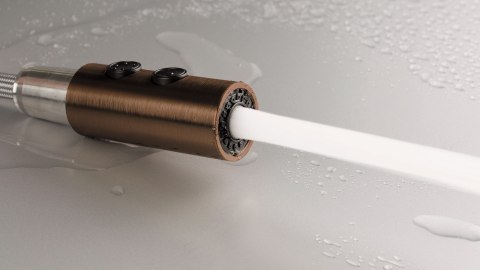 Bateria kuchenna z wyciąganą wylewką - 2 rodzaje strumienia