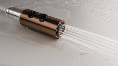 Bateria kuchenna z wyciąganą wylewką - 2 rodzaje strumienia