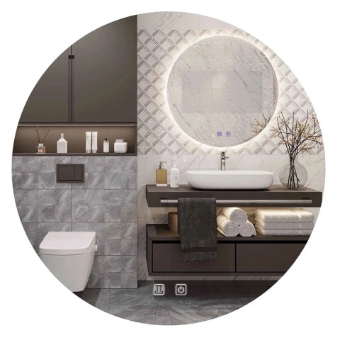 Lustro ścienne LED HZJ 80 cm