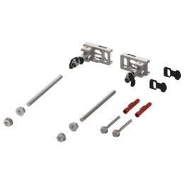 Mocowanie ścienne z szybką regulacją głębokości i blokadą gwintu TECE