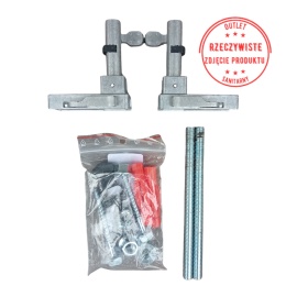 Mocowanie ścienne z szybką regulacją głębokości i blokadą gwintu TECE