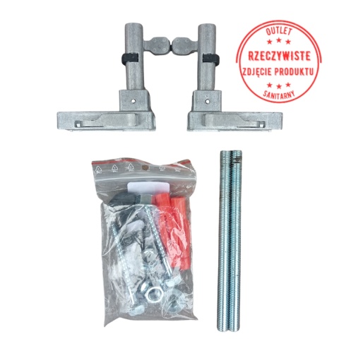 Mocowanie ścienne z szybką regulacją głębokości i blokadą gwintu TECE