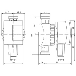 Pompa cyrkulacyjna do C.W.U. WILO STAR-Z NOVA A 230V PN10