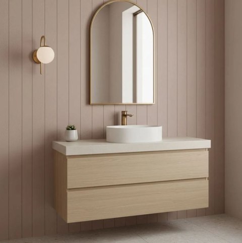 BATERIA UMYWALKOWA DROP MIEDŹ SZCZOTKOWANA NISKA