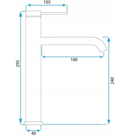 BATERIA UMYWALKOWA JS-B311-1BRG CLIF MIEDŹ SZCZ WY