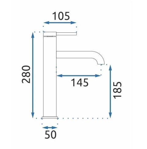 BATERIA UMYWALKOWA JS-B801-1N SPOT NIKIEL SZCZ WYS