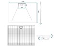 BRODZIK BAZALT LONG BLACK 90x120 + SYFON