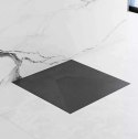 BRODZIK MAGNUM BLACK 90x90 + SYFON