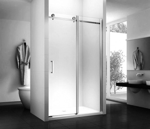 DRZWI PRYSZNICOWE NIXON-2 CHROM 140 L