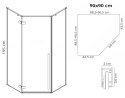 KABINA DIAMOND BROWN/BRUSH COPPER 90x90