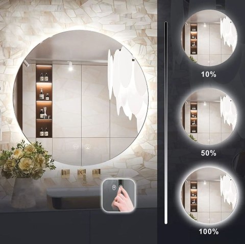 Lustro ścienne LED HZJ 70 cm