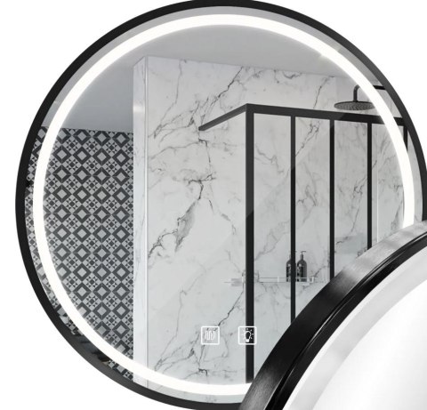 Lustro ścienne LED MMJ BLACK 70 cm